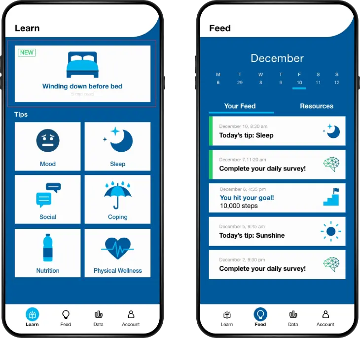 CDRC MHealth app on mobile